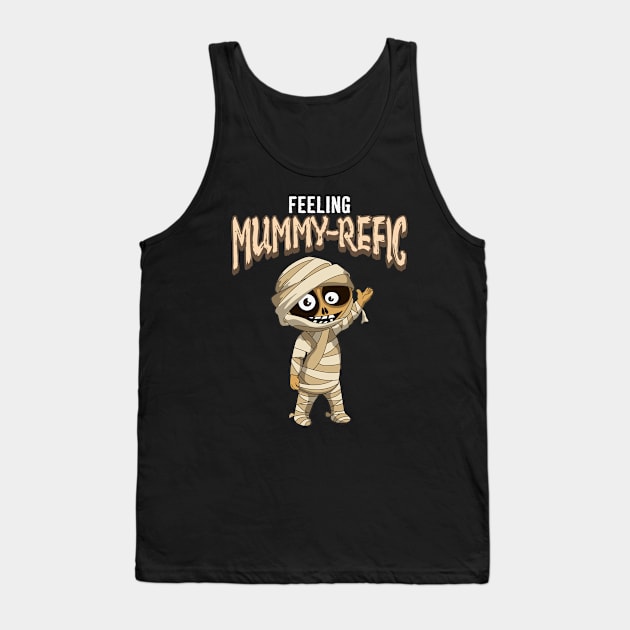 Funny Halloween Sloth Feeling Mummy-Refic Gift Tank Top by Ramadangonim